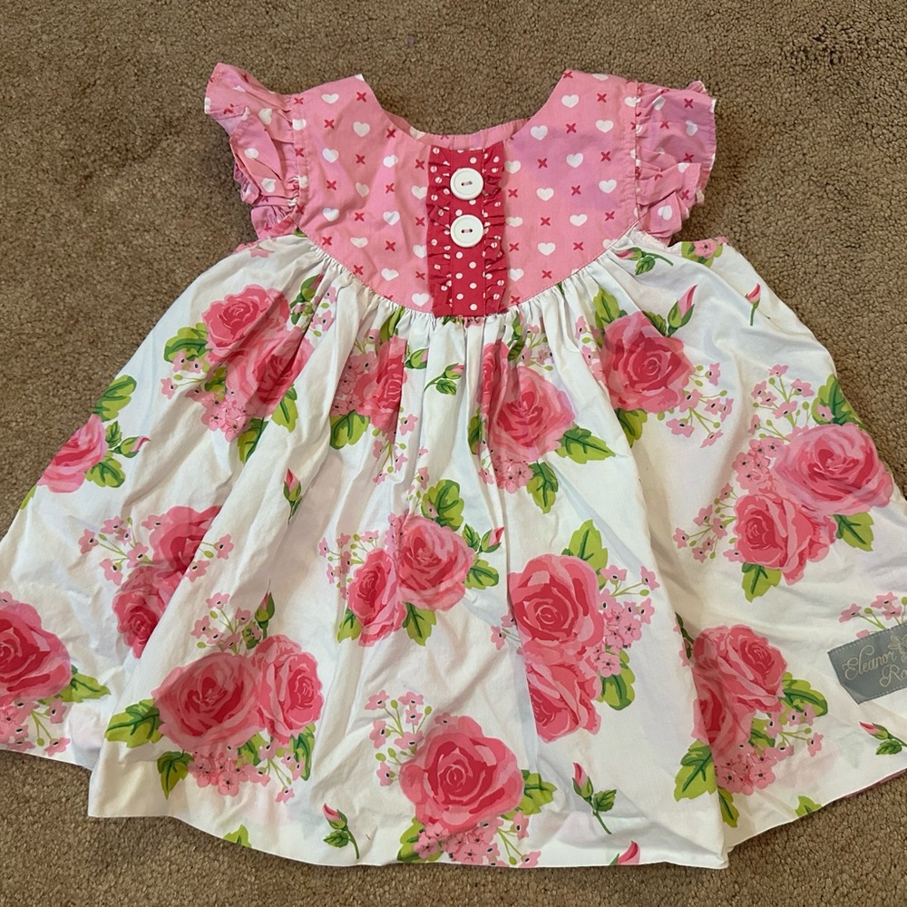 Eleanor Rose Pink Floral Dress